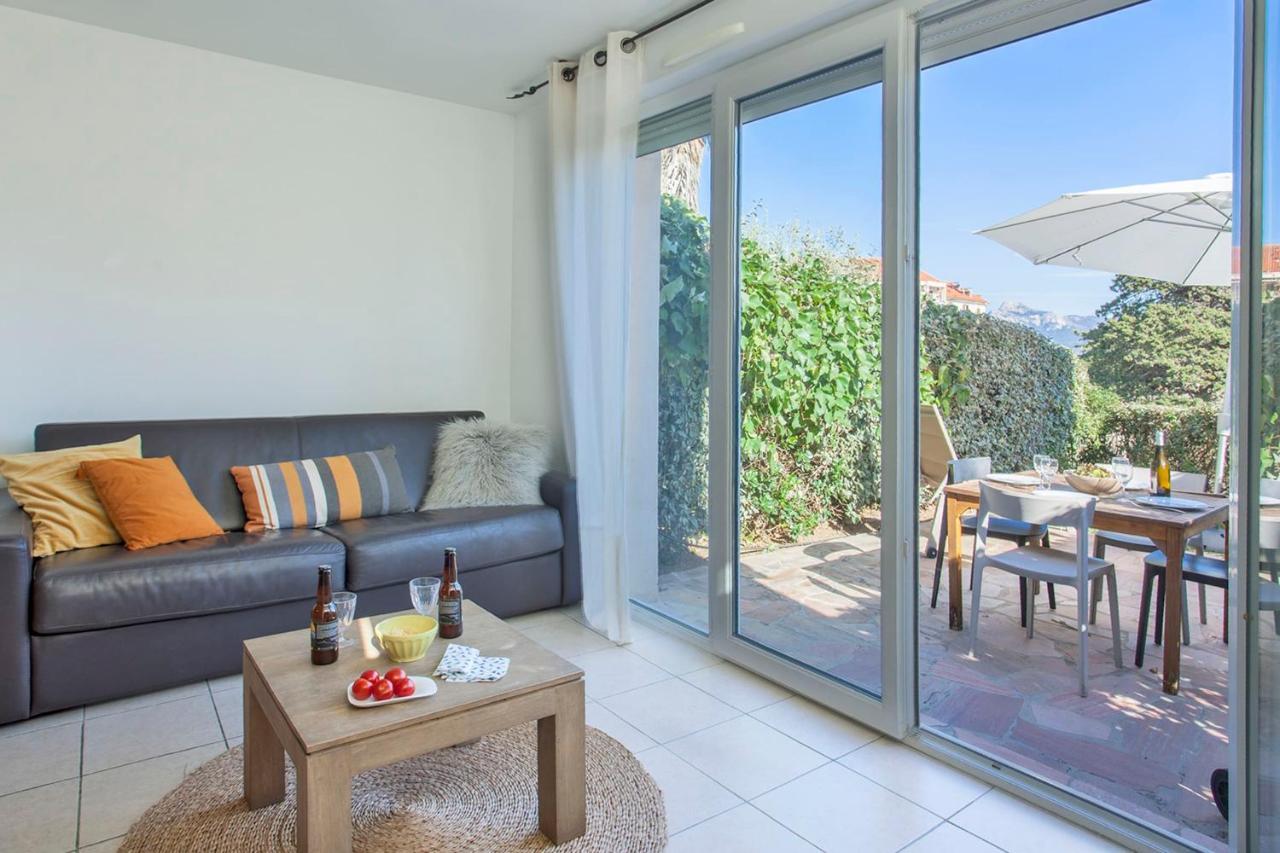 Mare Appart Avec Jardin Et Bbq Vue Mer Et Montagne Plage Et Port A 2 Pas Calvi  Exterior foto